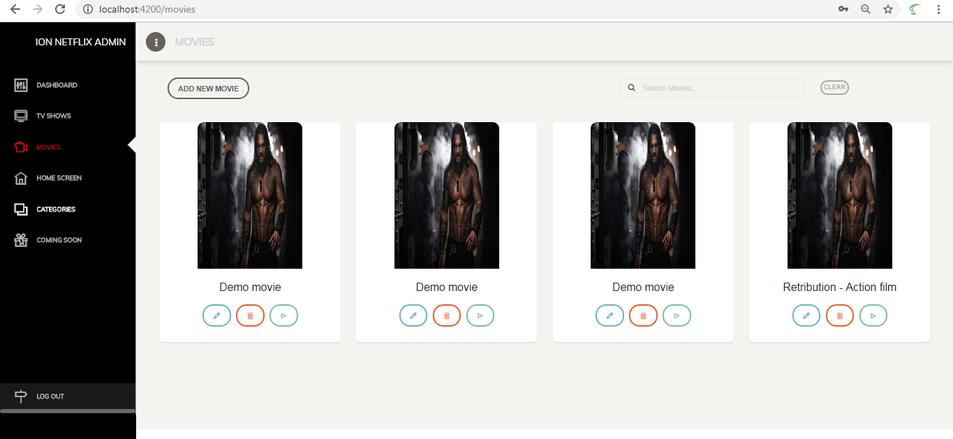Video streaming app iOS, Android and Windows Backend
